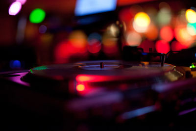 Defocused lights at night