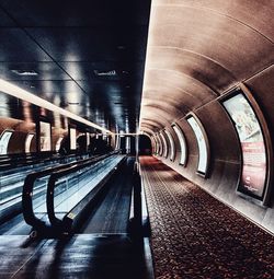 Empty subway tunnel