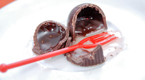 Close-up of ice cream in bowl