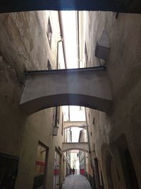View of narrow alley