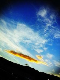 Scenic view of landscape against cloudy sky