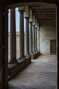 Corridor of historical building