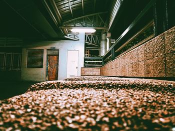 View of railroad station platform