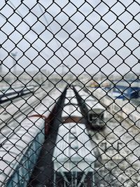 Close-up of chainlink fence