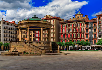 Low angle view of historical building