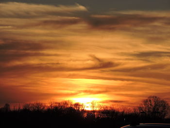 Scenic view of sky at sunset