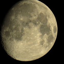 Low angle view of moon in sky