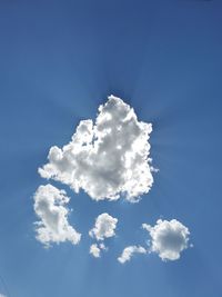 Low angle view of clouds in sky