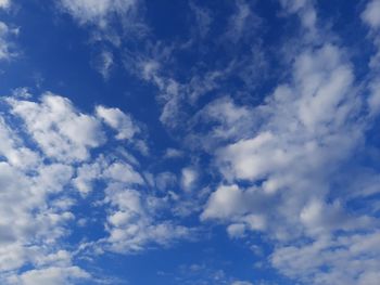 Low angle view of clouds in sky