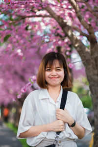 Portrait of a smiling young woman