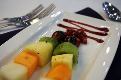 Close-up of food in plate