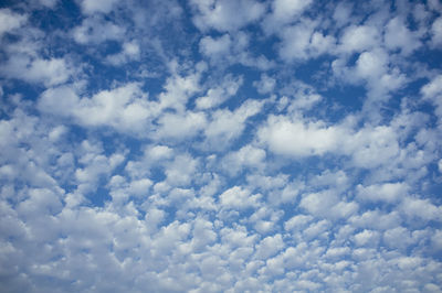 Low angle view of clouds in sky