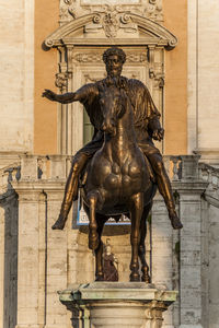 Low angle view of statue