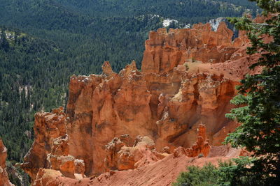 View of rock formations