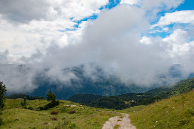 Scenic view of landscape against sky