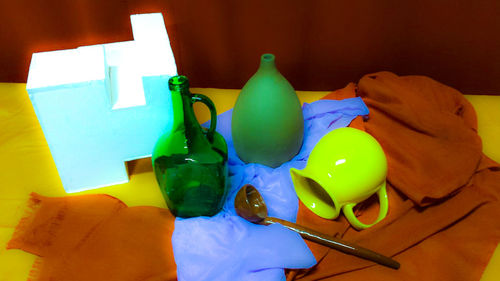 Close-up of colorful objects