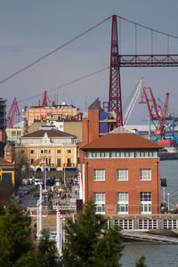 Buildings against sky in city