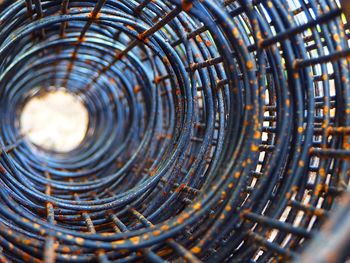 Full frame shot of spiral staircase