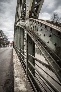 Low angle view of bridge against sky