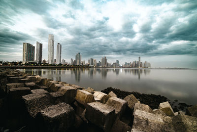 Scenic view of sea against sky