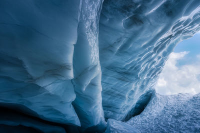 Close-up of icicles