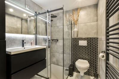 Interior of bathroom