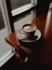 Close-up of coffee on table