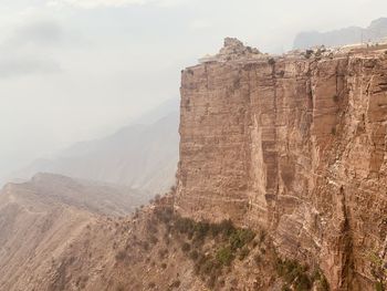 View of mountain range against sky