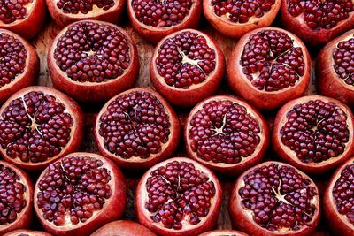 Full frame shot of fruits for sale in market