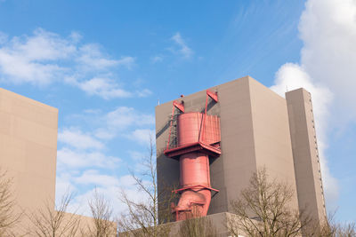 Low angle view of building against sky