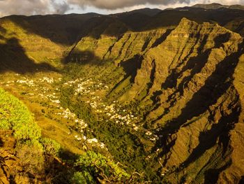 Scenic view of landscape against mountains