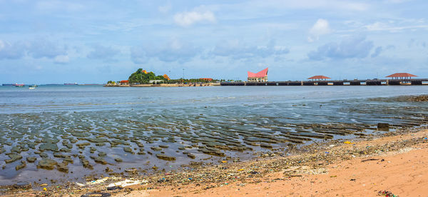 Scenic view of sea against sky