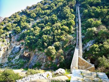 Long stairs upward