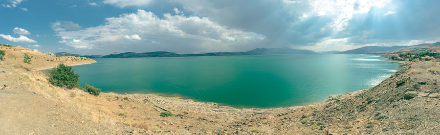 Panoramic view of sea against sky