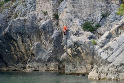 Scenic view of rock formation