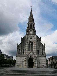 Low angle view of historic building against sky