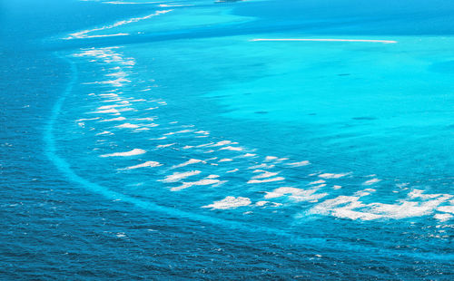 High angle view of swimming pool