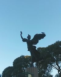 Low angle view of statue