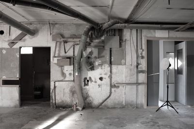 Interior of abandoned building