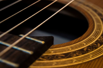 Close-up of guitar