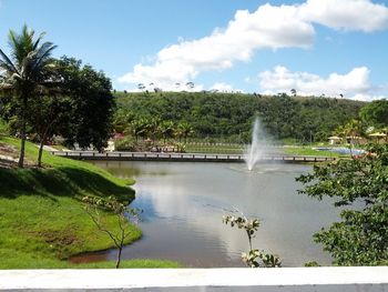 Fountain in park