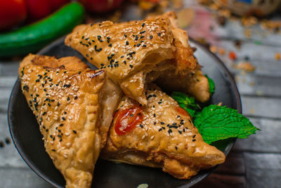 Close-up of food in plate