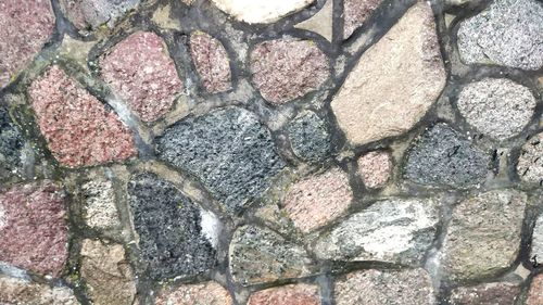 Full frame shot of stone wall