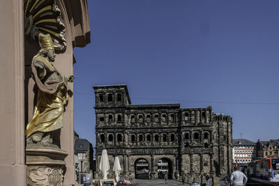 The porta nigra in trier is a fortified gate from the roman period.