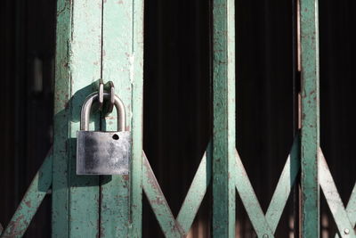 Close-up of closed door