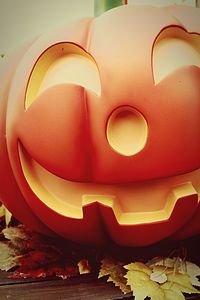 View of illuminated lights at night