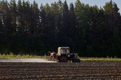 Scenic view of field