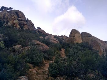 Scenic view of rocky mountains against sky