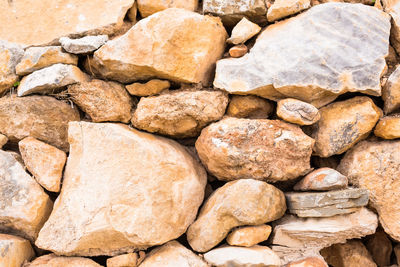 Full frame shot of stones