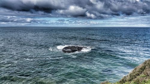 Scenic view of sea against sky